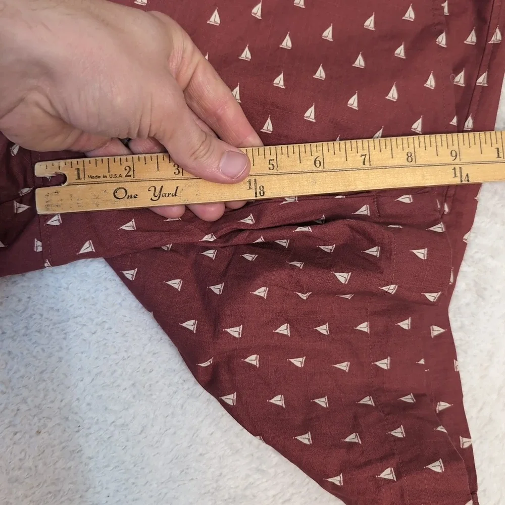 NEW J Crew Mens‎ Short Flat Front Red 30x8.5